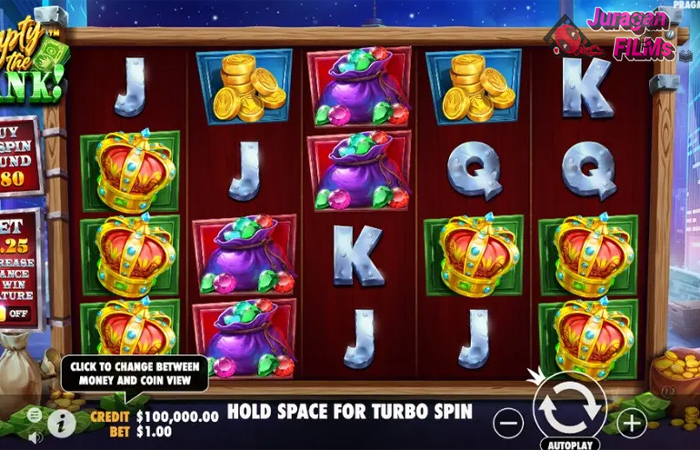 Cari Gacor? Empty The Bank di Situs Slot Terpercaya Aja!