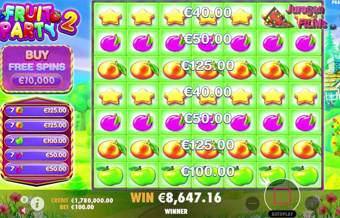 Daftar CNNSLOT Agen Slot Online Seru dengan Fruit Party 2!